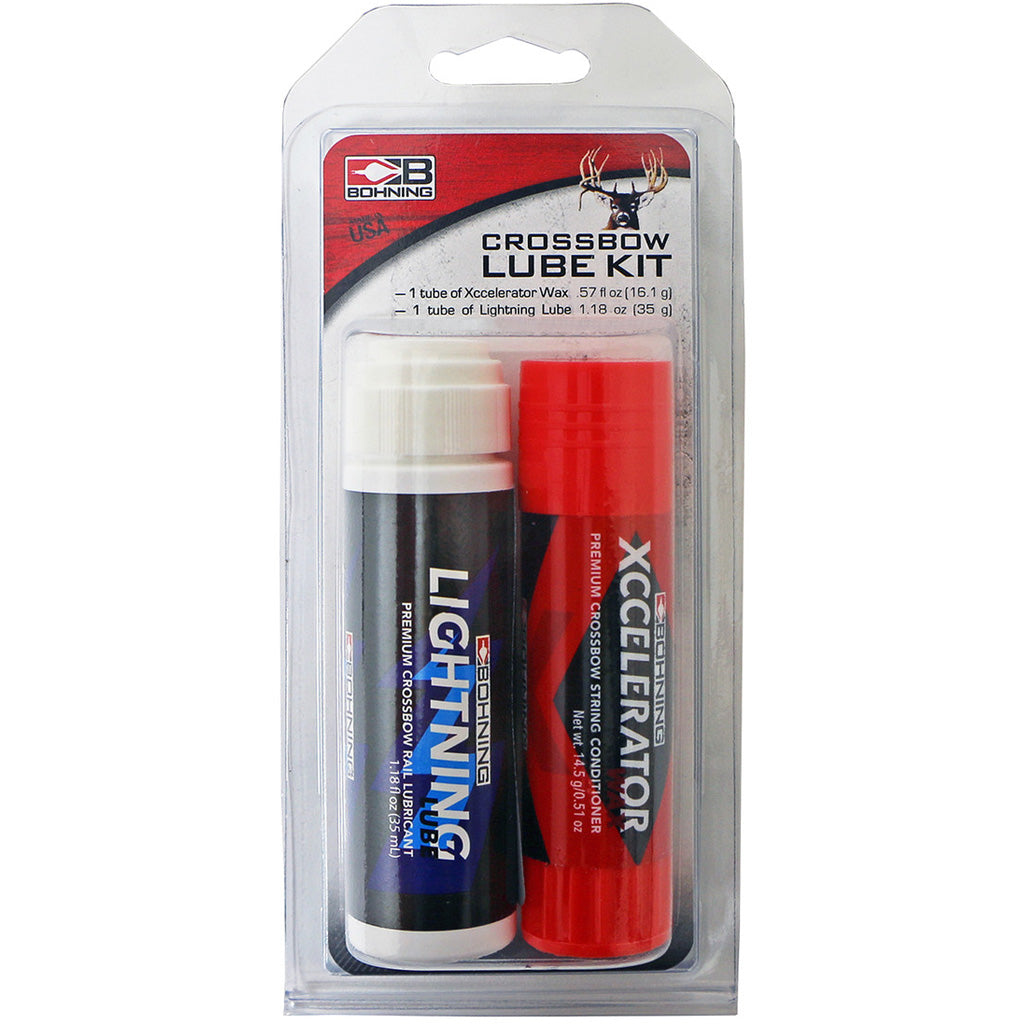 Bohning 2-Piece Crossbow Lubricant Kit with Rail Lube and Bowstring Wax