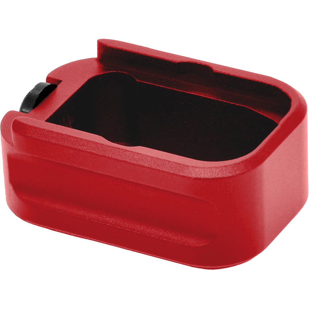 Warne Red Aluminum Mag Extension Fits Glock 19/23 +3 for 9mm +2 for 40 cal.