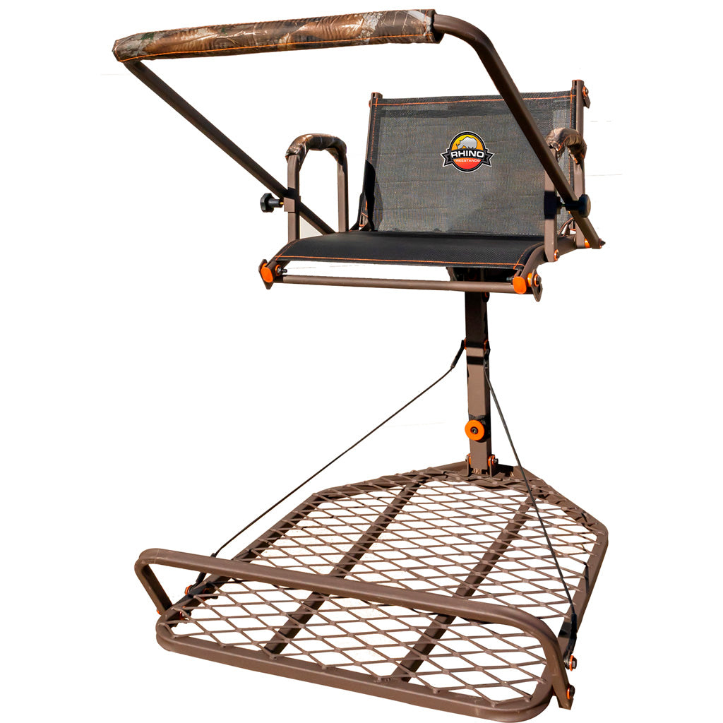 Rhino Hang On Stand Shooting Rail and Mesh Backrest