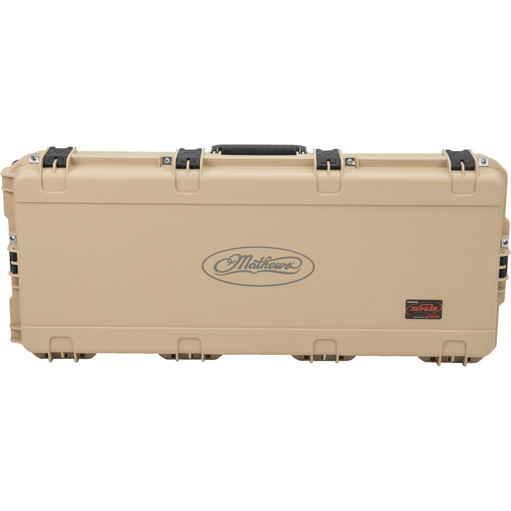 SKB iSeries Waterproof Bow Case Compatible with Mathews LIFT and Phase4 Models Tan Black