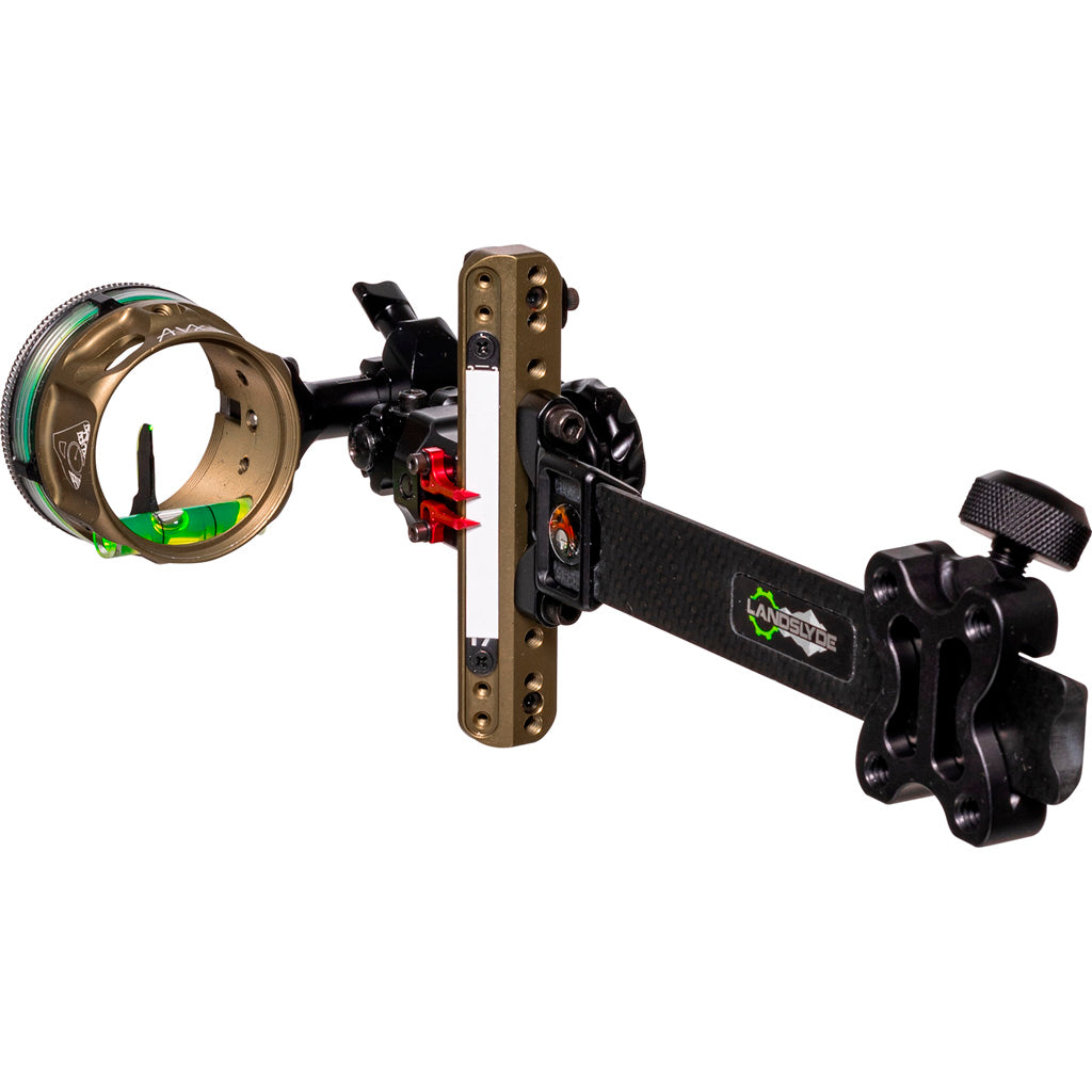 Axcel LANDSLYDE Carbon Pro Tactical Bowhunting Slider Sight AVX-41 1-Pin .019 Green