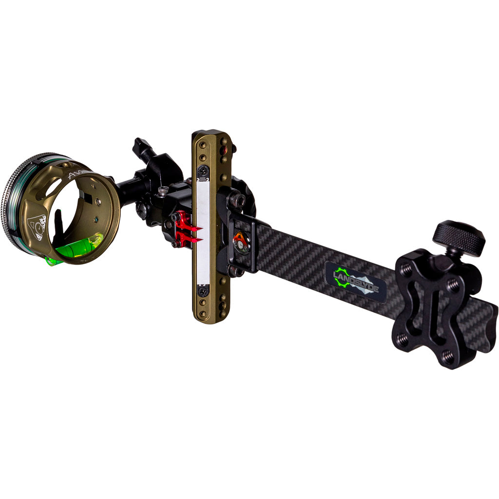 Axcel LANDSLYDE Carbon Pro Tactical Bowhunting Slider Sight AVX-41 1-Pin .010 Green
