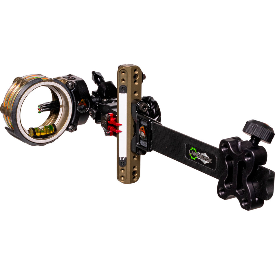 Axcel LANDSLYDE Carbon Pro Tactical Bowhunting Slider Sight AccuStat II Micro 3 Pin .019