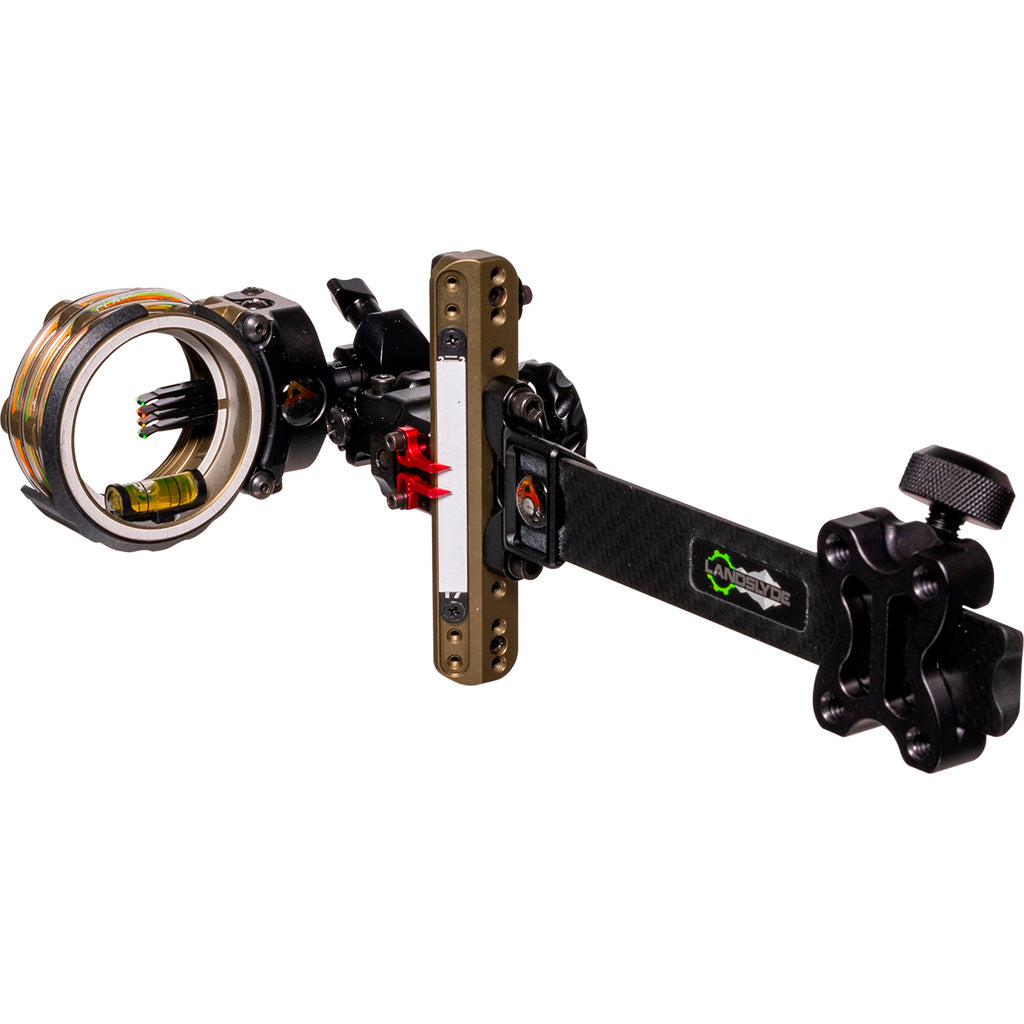 Axcel LANDSLYDE Carbon Pro Tactical Bowhunting Slider Sight AccuStat II Micro 4 Pin .019