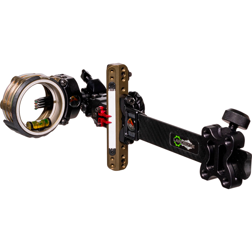 Axcel LANDSLYDE Carbon Pro Tactical Bowhunting Slider Sight AccuStat II Micro 4 Pin .010