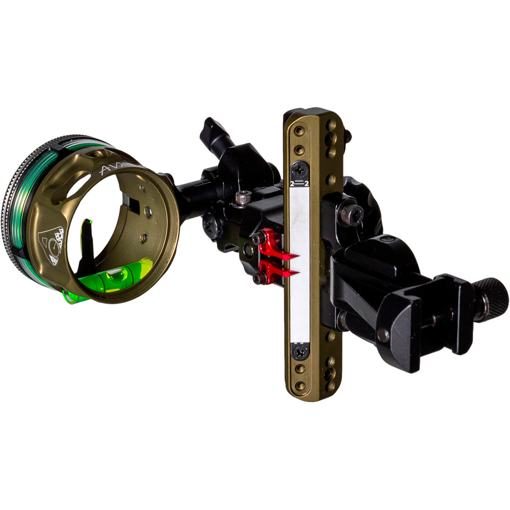 Axcel LANDSLYDE Picatinny Tactical Bowhunting Slider Sight AVX-41 1-Pin .010 Green