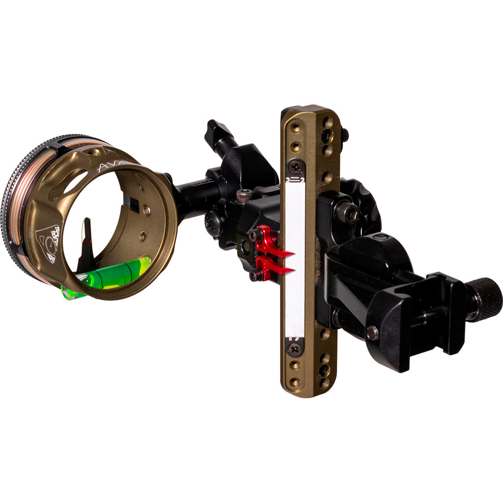 Axcel LANDSLYDE Picatinny Slider Sight Tac. Bowhunting AVX-41 Ranger Double Pin .010 Green/Red