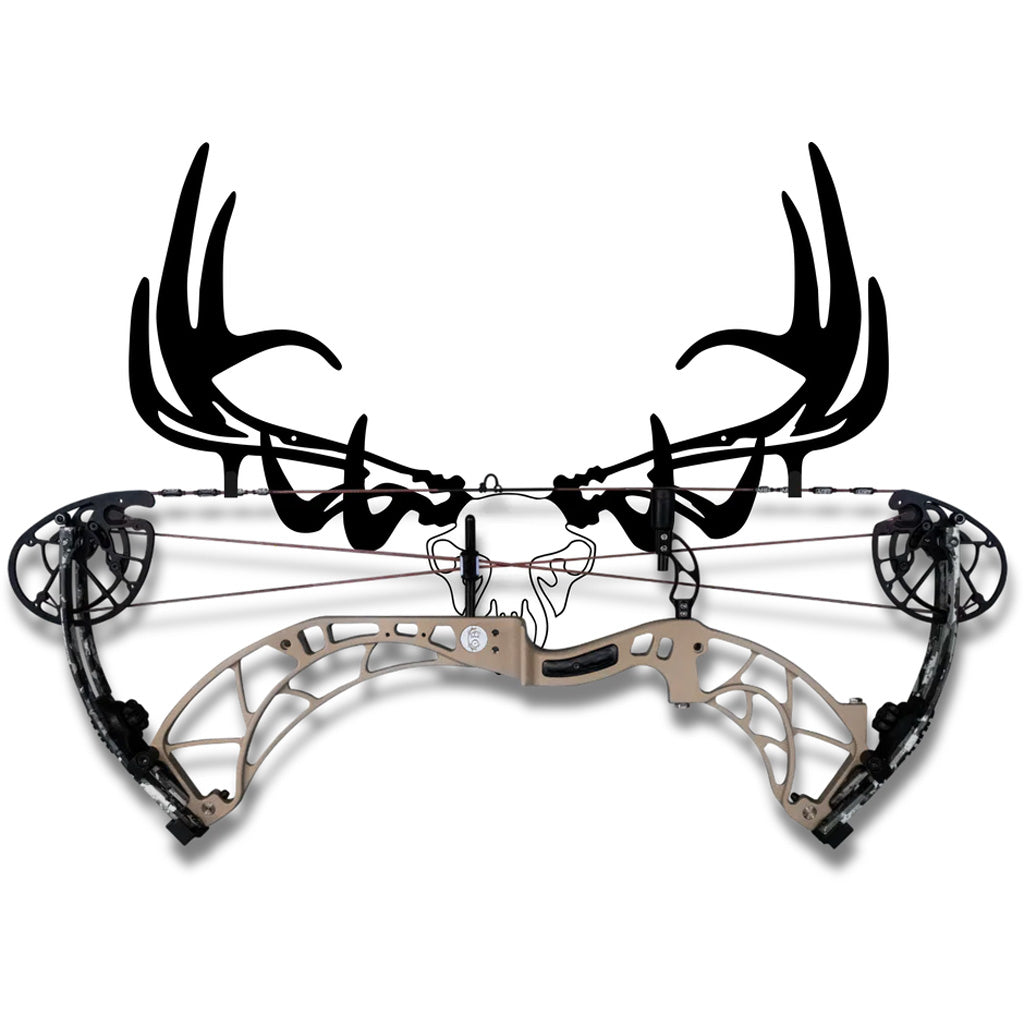 Raxx Elk Skull Crossbow Hanger Wall Display