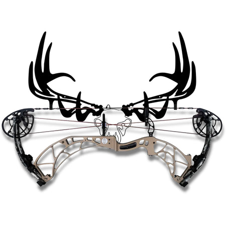 Raxx Elk Skull Crossbow Hanger Wall Display
