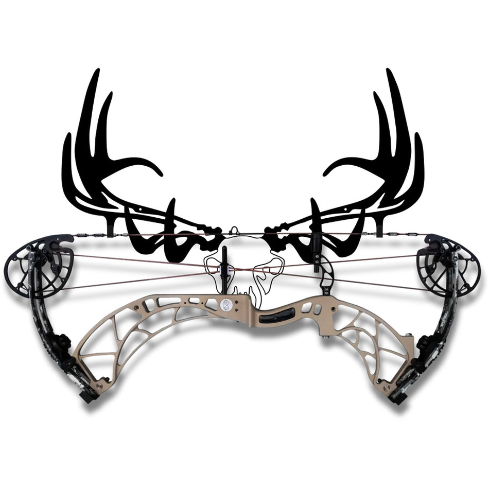 Raxx Elk Skull Crossbow Hanger Wall Display