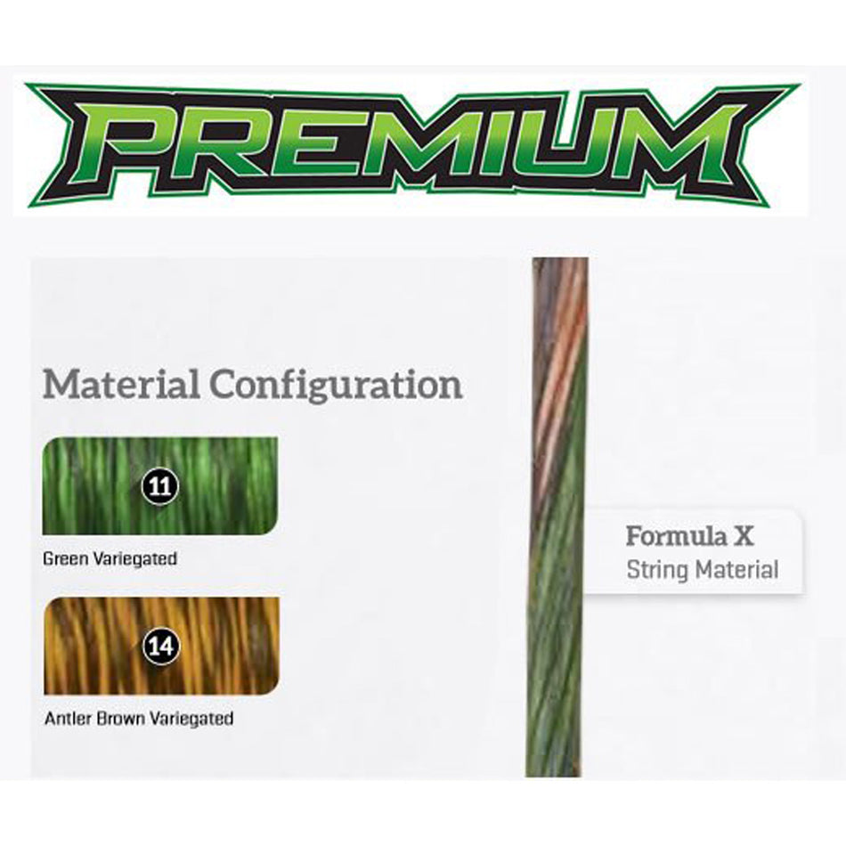 FirstString Premium Compound Bow String Set Green/Brown - Mathews Phase 4 29