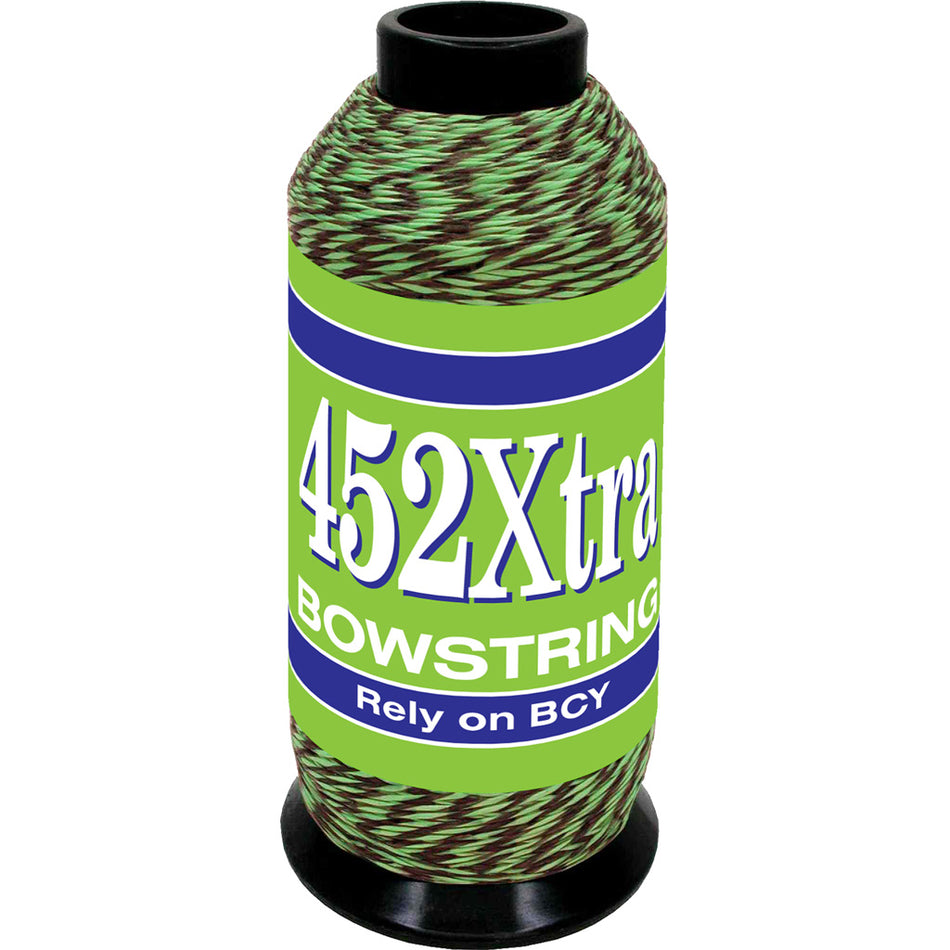 BCY 452Xtra Bowstring Strand Material Green/Black Eighth Pound