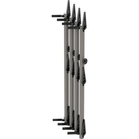 Novix 32-Inch Single Step Climbing Sticks Classic Gray Set of 4