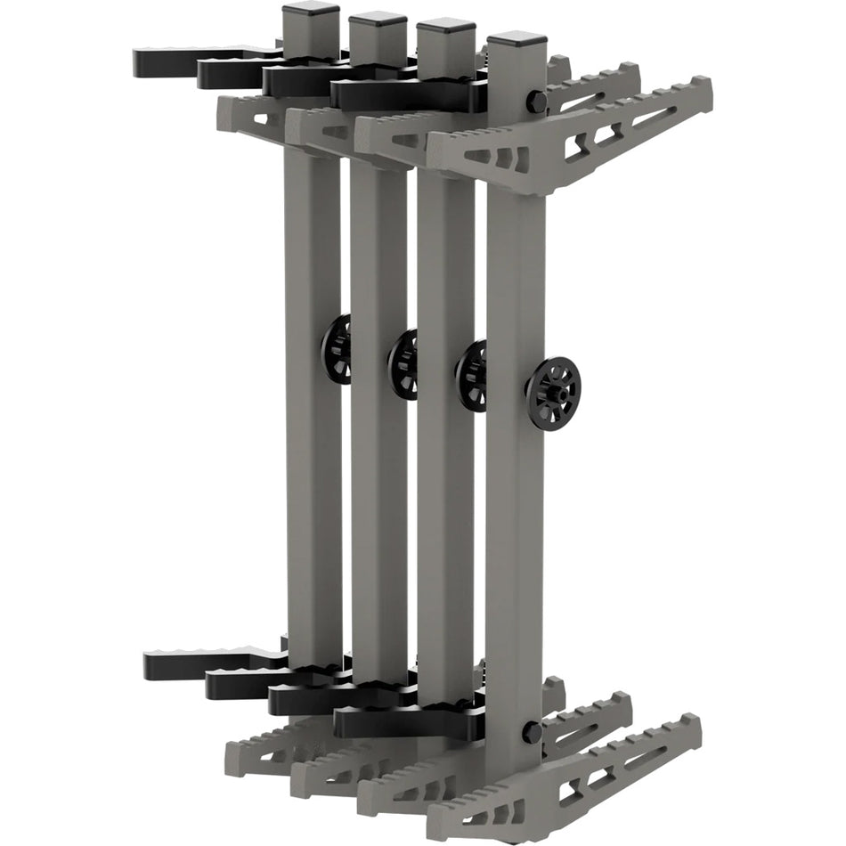Novix 17-Inch Mini Double Step Tree Climbing Sticks Classic Gray Set of 4
