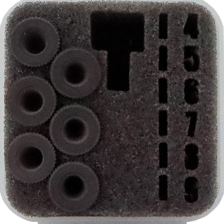 Specialty Iron I Rifle Peep Aperture Kit with 6 Aperture Sizes and Case