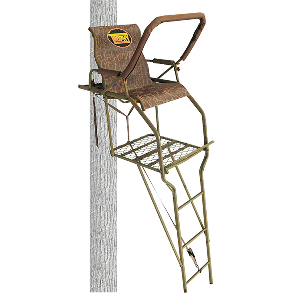 Trophy Treestands Gunny Ladderstand with Flip-Up Shooting Rail 20 ft.