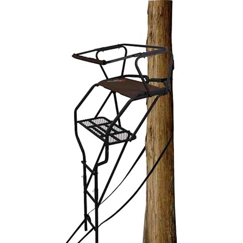 Trophy Treestands Sightline Deluxe Ladderstand with Draw Tight Safety 15 ft.