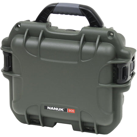 Nanuk Waterproof Pistol Hard Case with Foam Olive 9.4 in. x 7.4 in. x 5 in.