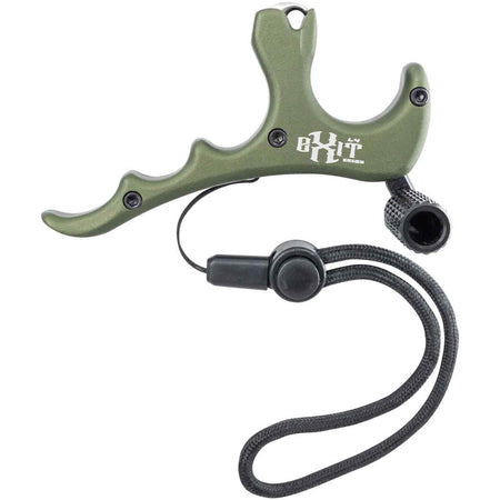 B3 Exit L4 4 Finger Bow Release OD Green - Includes Lanyard