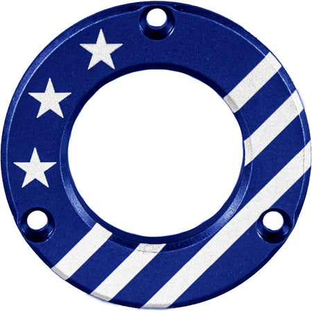 Axcel Driver Bow Sight Hubcap Blue w/ Patriotic Engraving