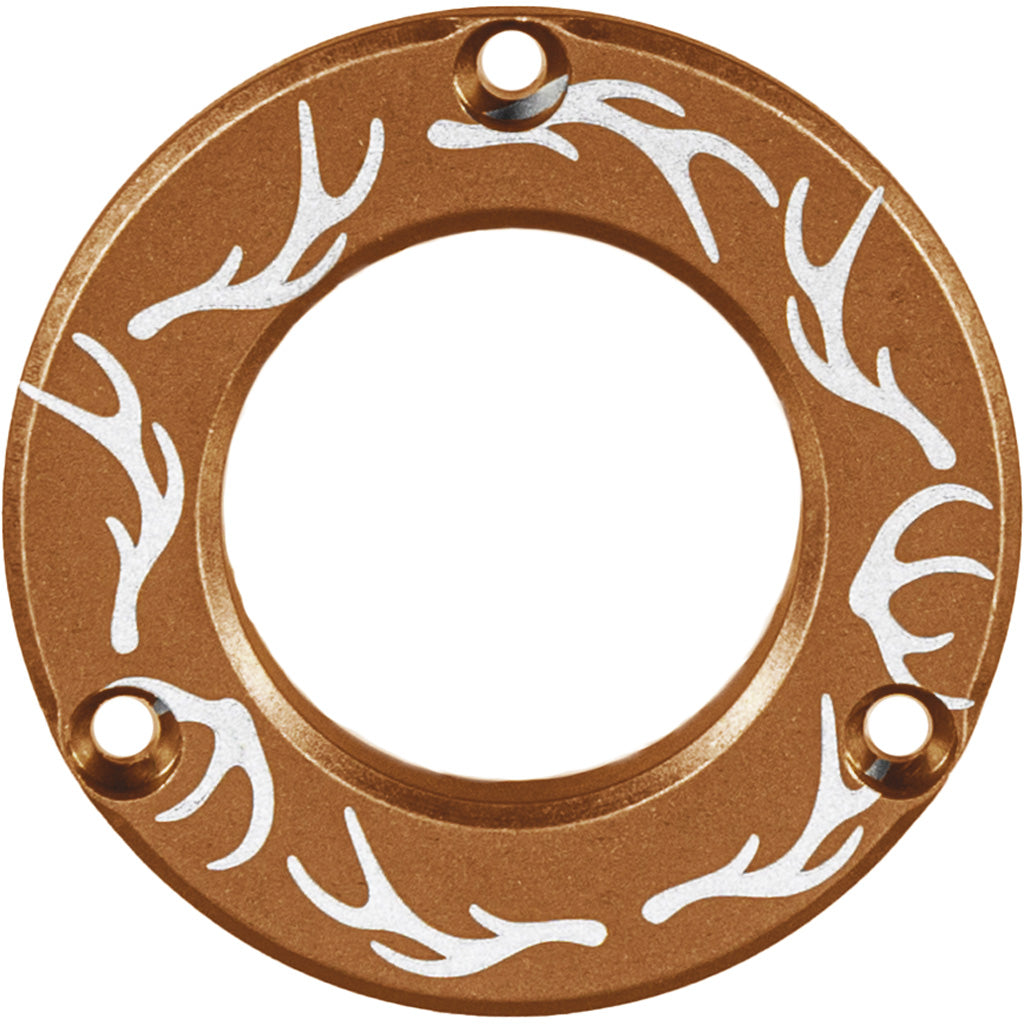 Axcel Driver Bow Sight Hubcap Coyote Tan w/ Elk Antlers Engraving