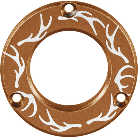 Axcel Driver Bow Sight Hubcap Coyote Tan w/ Elk Antlers Engraving