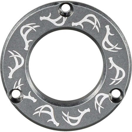 Axcel Driver Sight Hubcap Disc Stone Gray Engraved Deer Antlers