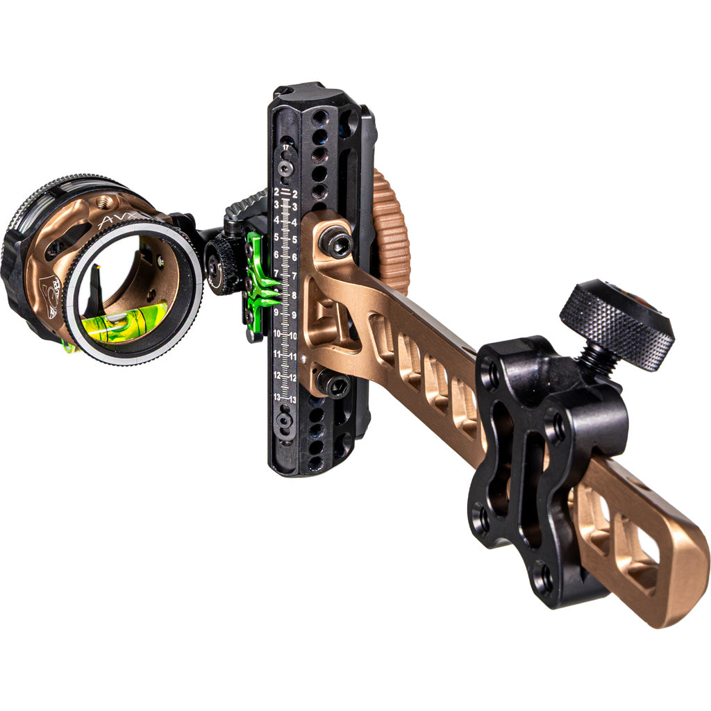 Axcel Driver Plus Single Pin Slider Sight AVX-31 Scope Coyote Tan Yellow .019 Right Hand