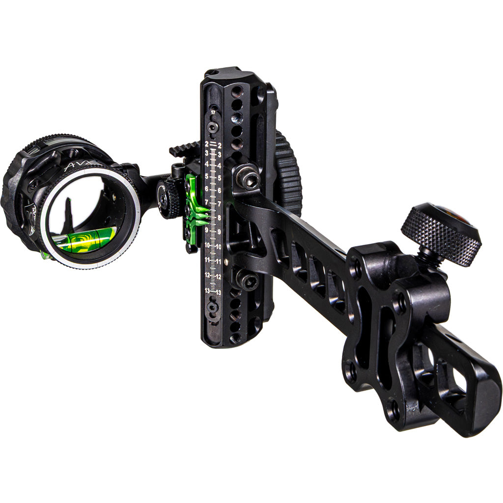 Axcel Driver Plus Single Pin Slider Sight AVX-31 Scope Stealth BH Green .010 Right Hand