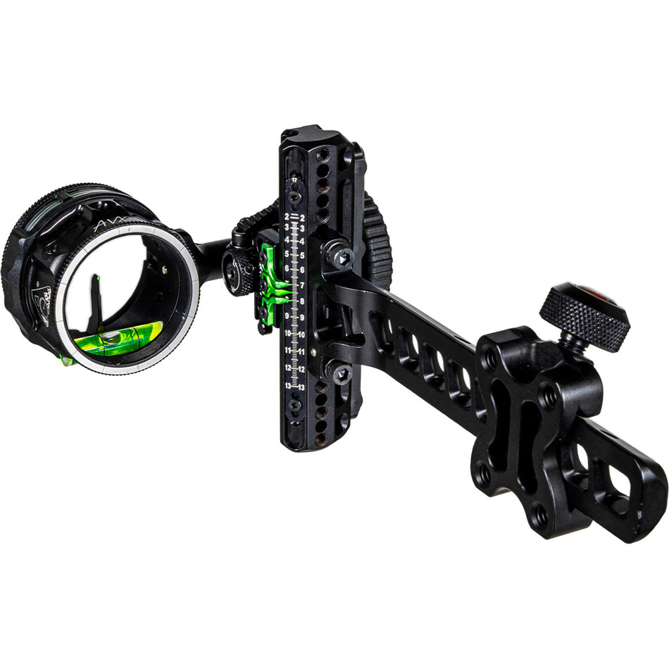 Axcel Driver Plus Single Pin Slider Sight AVX-41 Scope Stealth BH Green .019 Right Hand