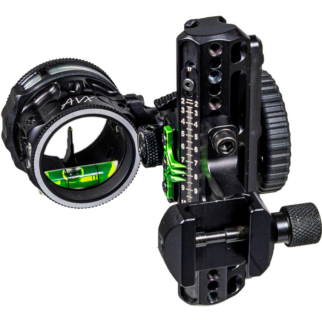 Axcel Driver Plus AVX-31 Slider Sight Picatinny .010 Green Fiber Single Pin RH Stealth BH