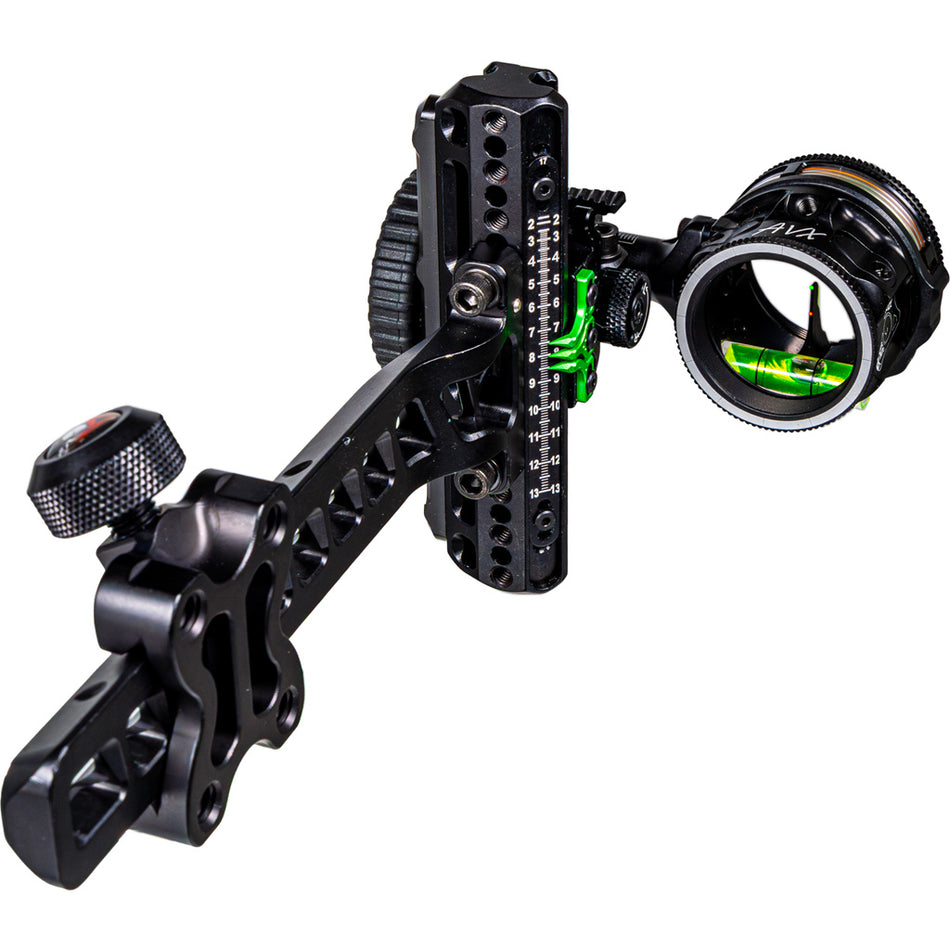 Axcel Driver Plus AVX-31 Slider Sight .019 Green and Red Ranger Fiber Pins LH Stealth BH Dovetail