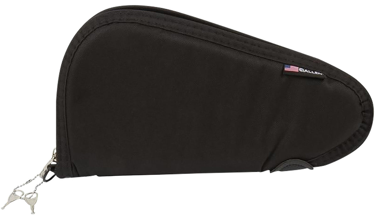 Allen 7411 Black Endura Locking Pistol Case 11" YKK Lockable Zipper with Foam Padding & Keys