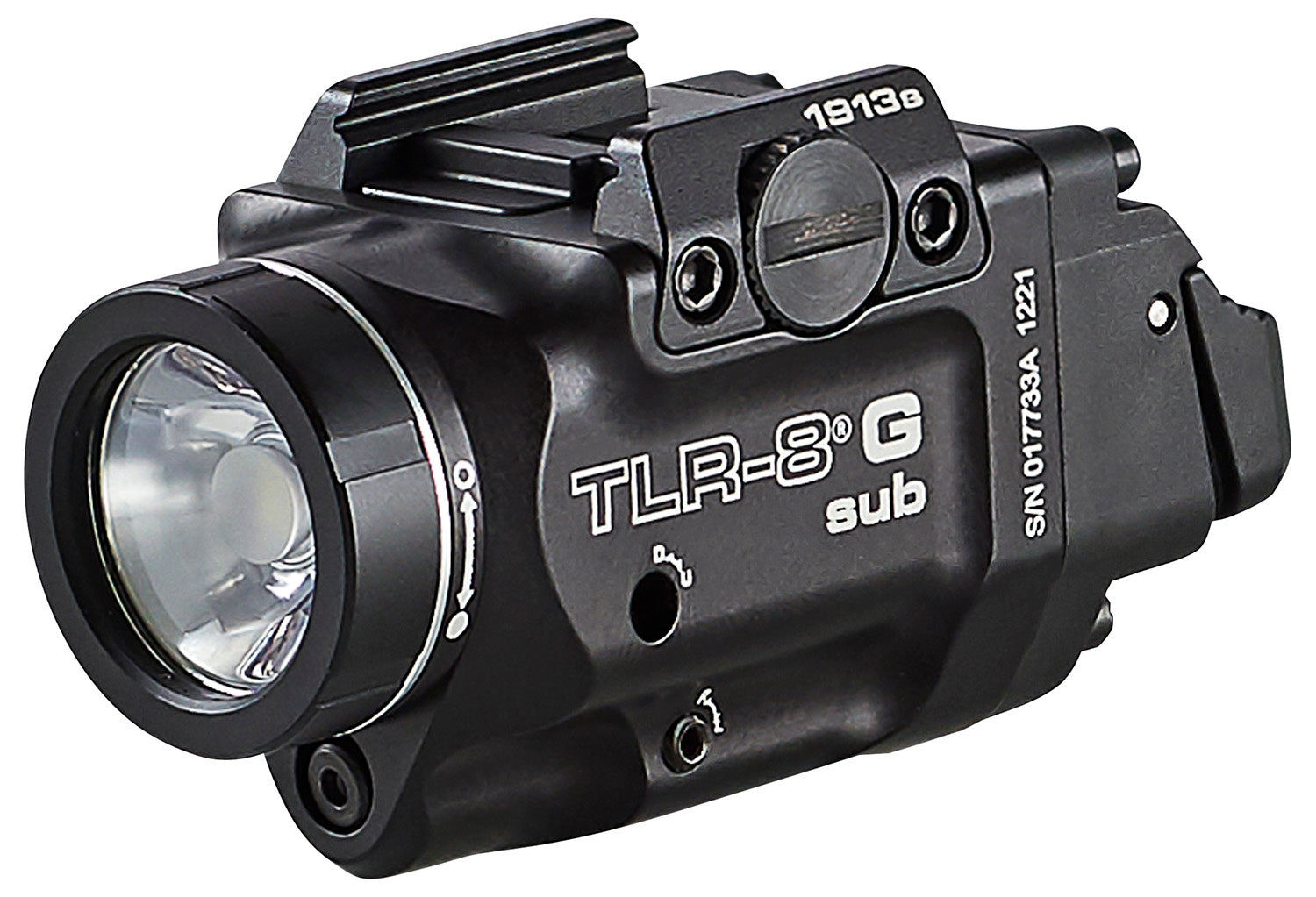 Streamlight 69438 TRL-8 G Sub 500-Lumen Gun Light with Green Laser Black for 1913 Rail Pistols