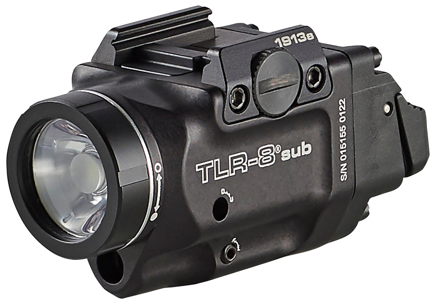 Streamlight 69418 TLR-8 Sub 500 Lumen White LED Gun Light with Red Laser for 1913 Short Railed Pistols