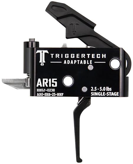 TriggerTech AR0SBB25NNF AR-15 Adaptable Flat Trigger, Single-Stage 2.5-5 lbs Adjustable