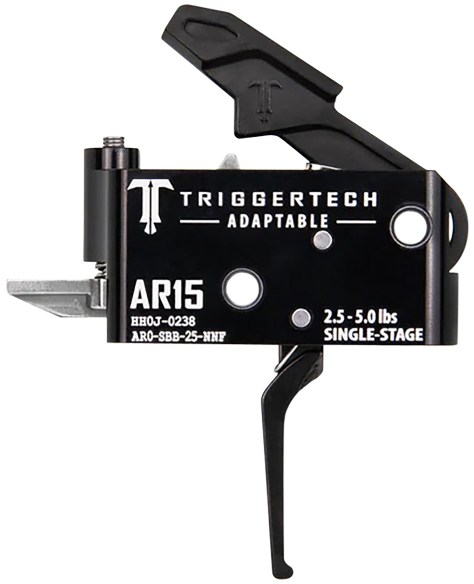 TriggerTech AR0SBB25NNF AR-15 Adaptable Flat Trigger, Single-Stage 2.5-5 lbs Adjustable