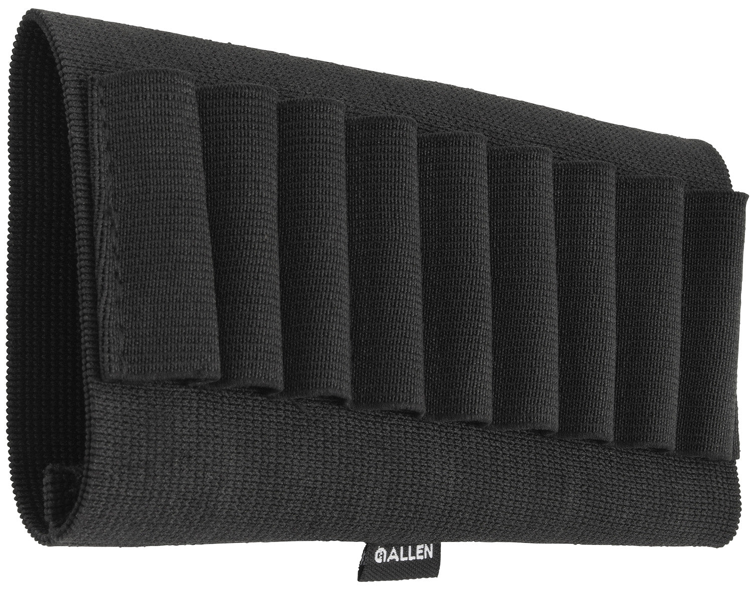 Allen 206 Rifle Buttstock Cartridge Holder Black Heavy-Weight Elastic 9rd