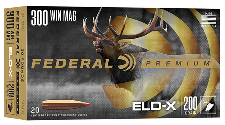 Federal Premium ELD-X Extremely Low Drag-eXpanding 200 Grain .300 Winchester Mag 2860 fps 604544689877