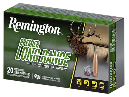 Remington 6.5mm Creedmoor Premier Long Range 140 grain Speer Impact ammunition