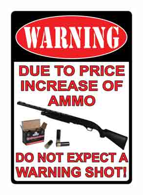 Rivers Edge Tin Sign - Due to the Price Increase, 16"