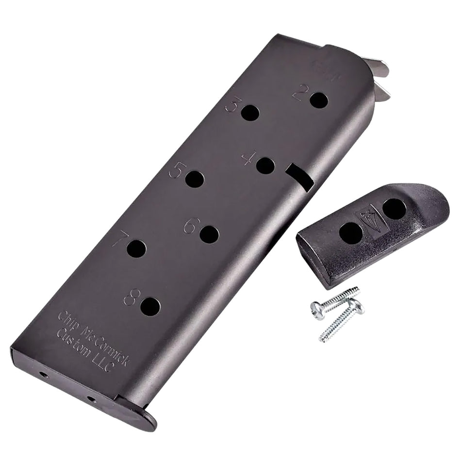 CMC Products MMG45FS8BP .45 ACP 8rd USGI Match Grade 1911 Government Black Stainless Steel Magazine