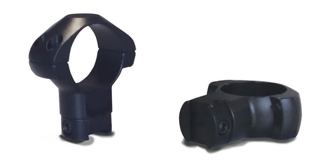 Konus 7418 30mm High Steel Scope Rings Black 3/8" Dovetail Grooved Receiver .22 Airgun 0 MOA