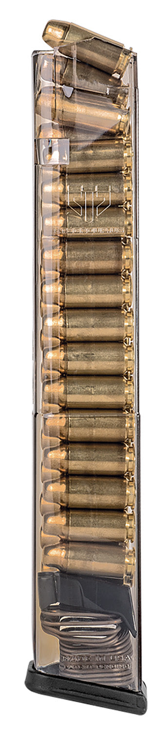 ETS SMKGLK22210 .40 Cal 30rd Extended Magazine for Glock 22/23/24/27/35 Translucent Smoke