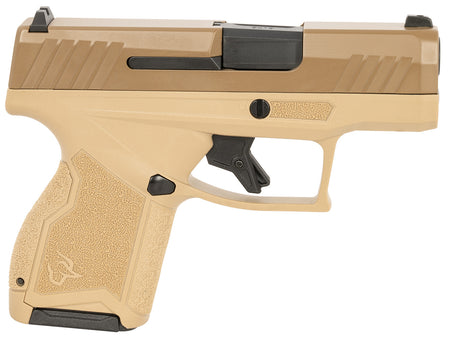 Taurus 1GX4M931ET GX4 Micro-Compact 9mm Luger 11+1 3.06" Black Barrel, Tan Cerakote Serrated Slide, Coyote Tan Stainless Steel Frame