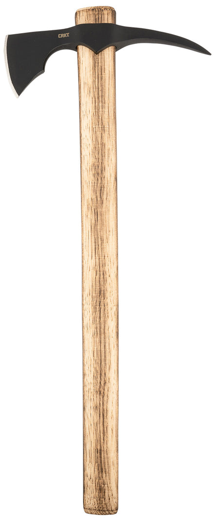 CRKT 2753 ODR Camp Axe with Spike 1055 Powder Coated Carbon Steel Blade Tennessee Hickory Handle 21" OAL