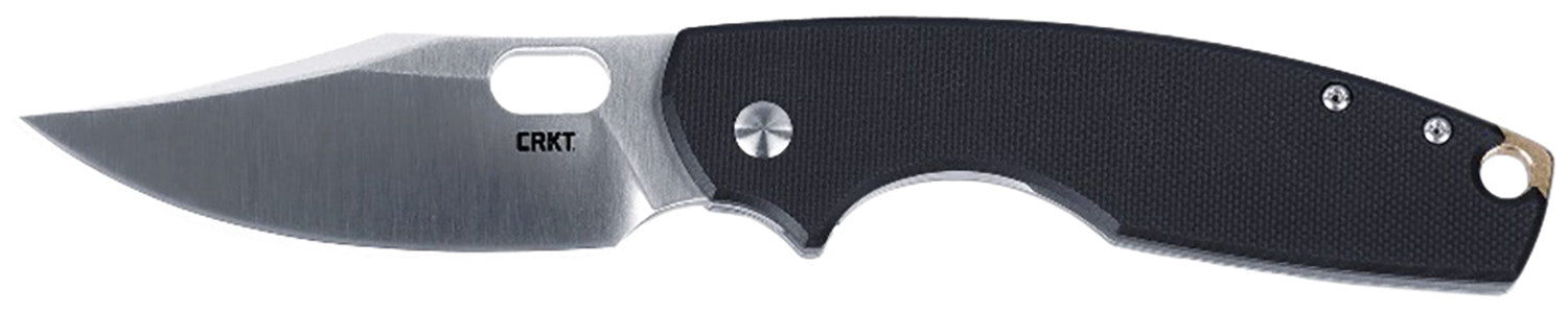 CRKT 5321 Pilar IV 3.09" Folding Plain D2 Steel Blade G10 and SS Handle Frame Lock with Pocket Clip