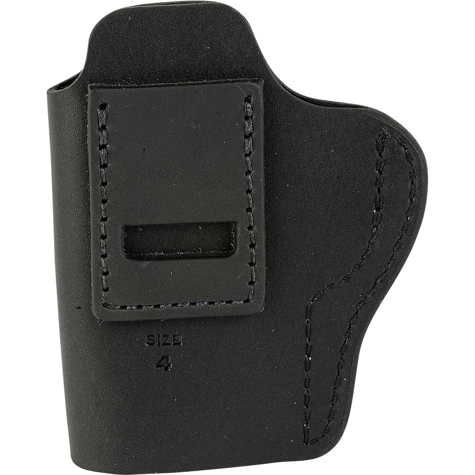 1791 Uncle Mikes UMIWB4MBLA Size 04 Matte Black Leather IWB Belt Clip Holster Right Hand Glock 17/19