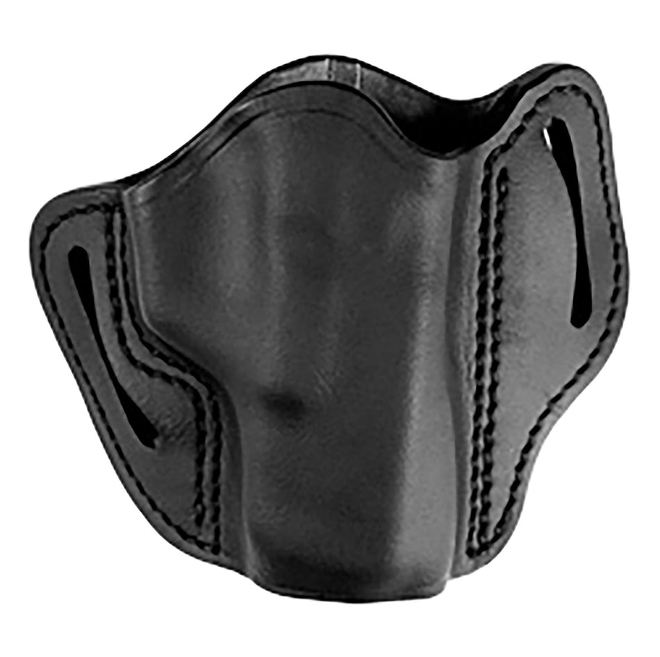 1791 Uncle Mikes UMOWB2MBLR Size 02 Matte Black Leather OWB Belt Slide Holster Right Hand Glock 17/19