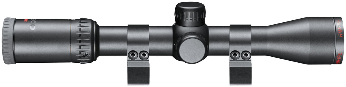 Tasco 2-7x32 Rimfire Rifle Scope with Truplex Reticle and Rings, Black